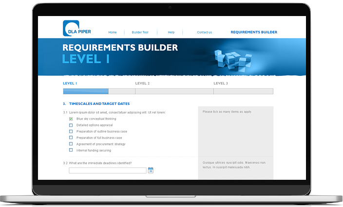 DLA Piper Requirements Builder