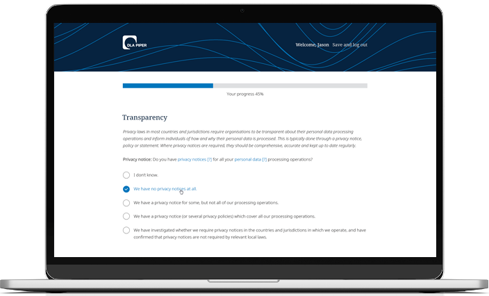 DLA Piper Data Privacy Scorebox