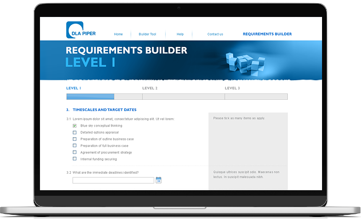 DLA Piper Requirements Builder